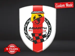 Fiat Abarth Etiquetas Negocio Resistentes Limitadas Con Estilo